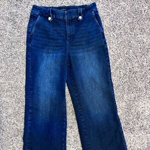 Talbots Dark Wash Wide Leg Jean sz12